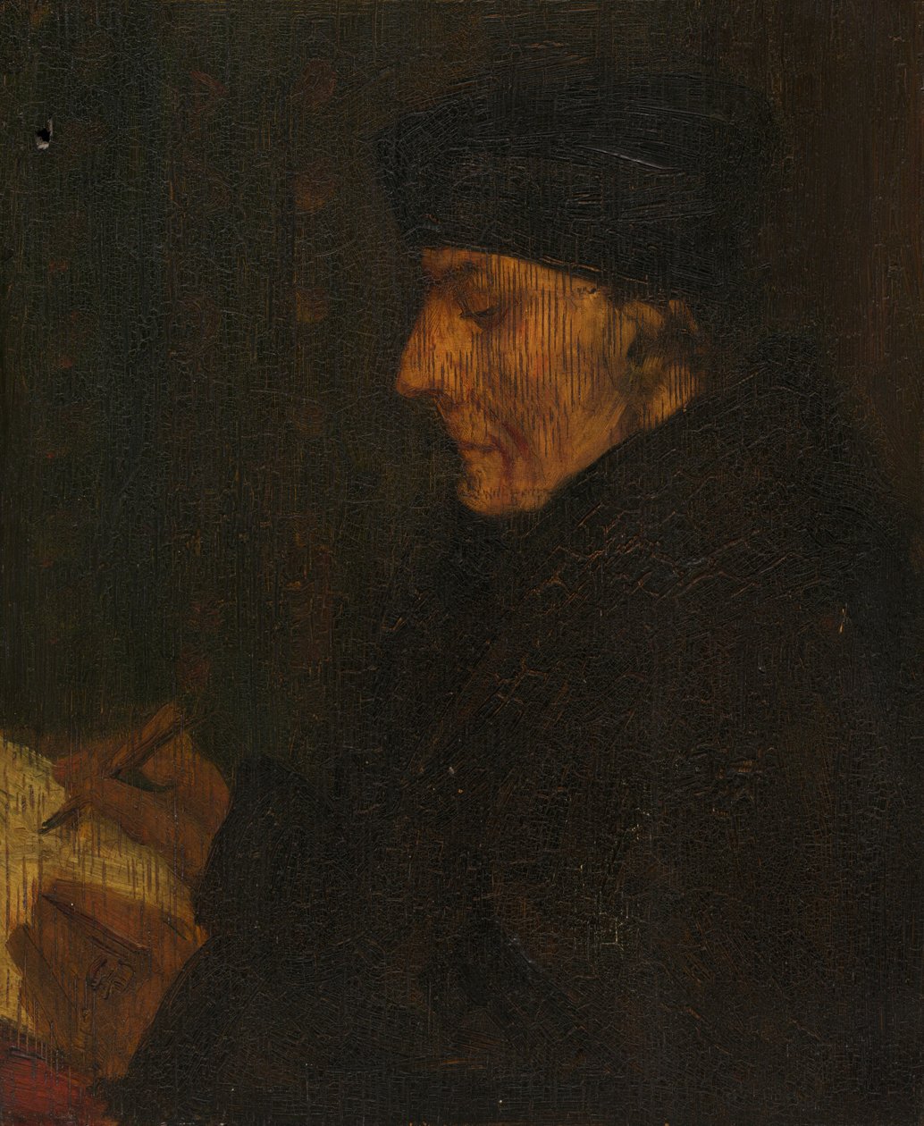 Hukommelseskopi af Holbeins, slutningen af det 19.-begyndelsen af det 20. århundrede. af Alphonse Legros