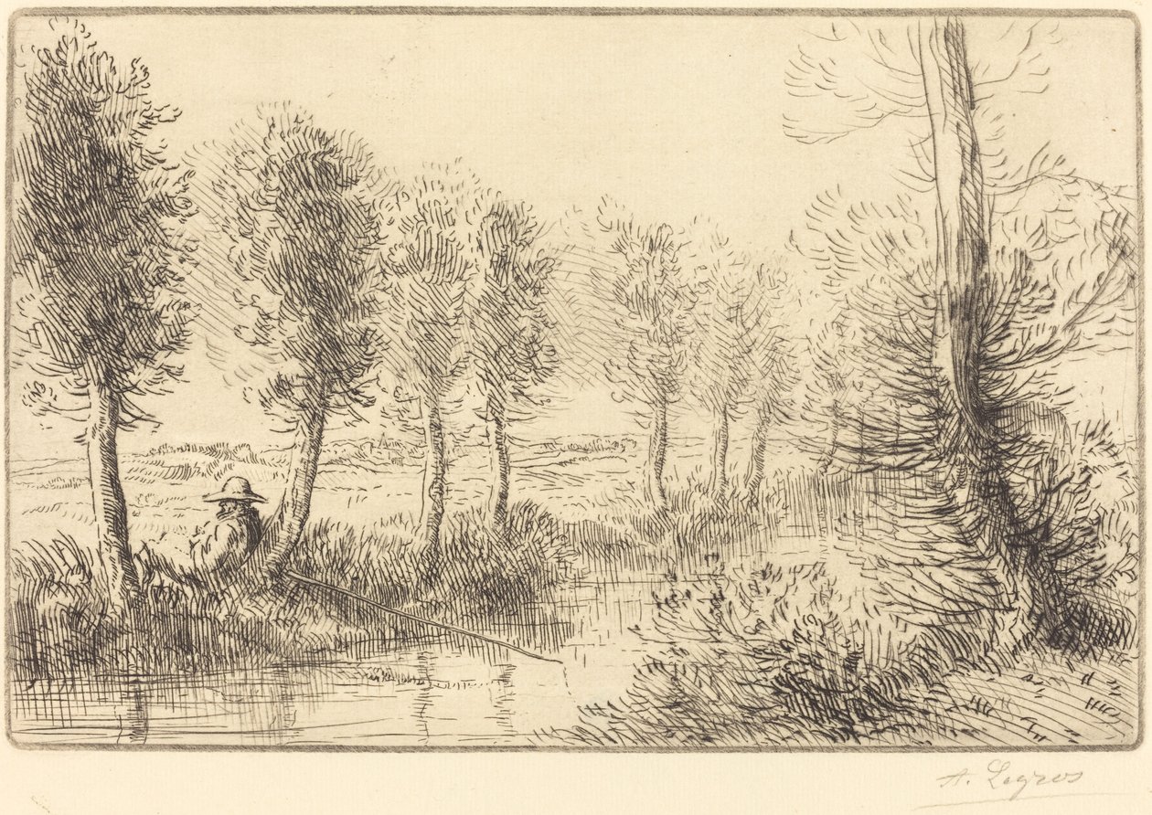 Tæt på møllen (Pres du moulin) af Alphonse Legros