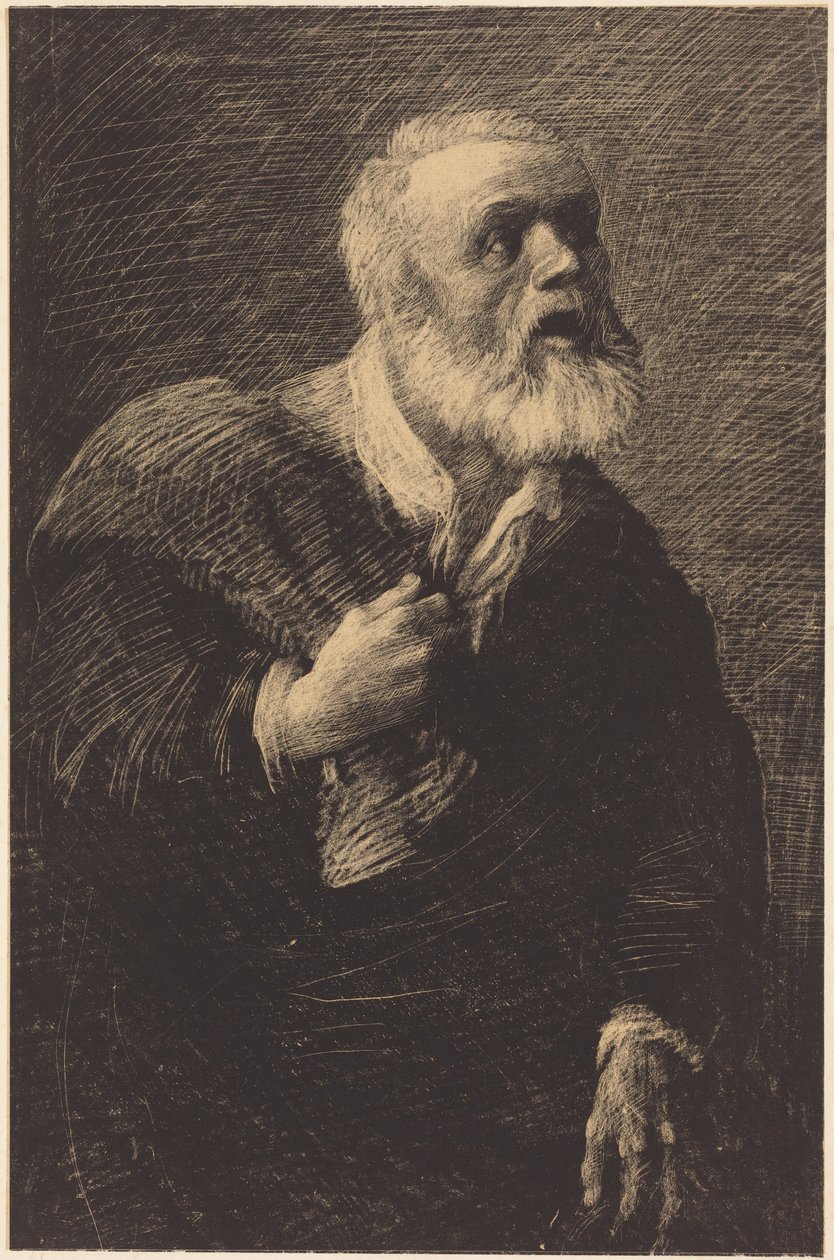 Night Crier (Nattens råber) af Alphonse Legros