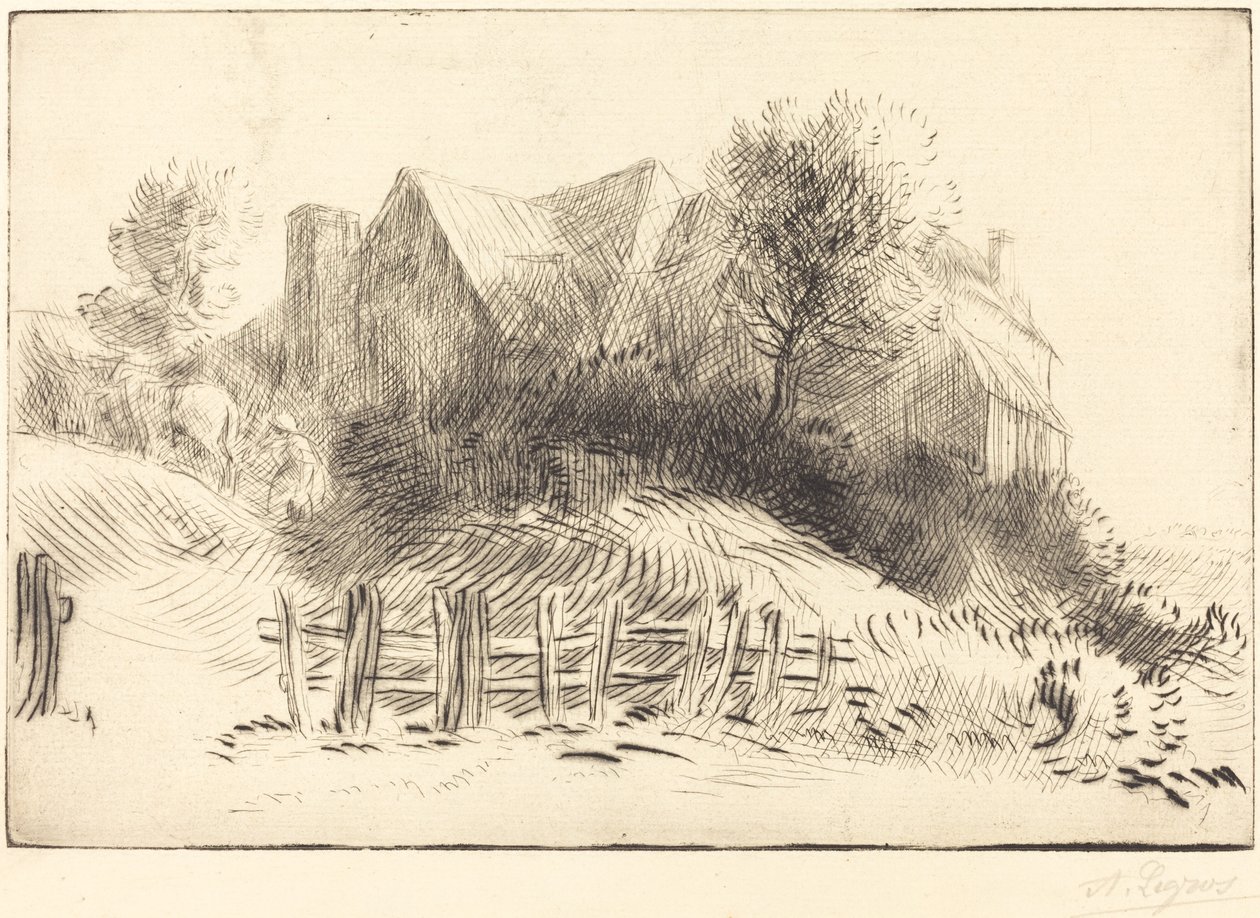 Gammel kro af Alphonse Legros