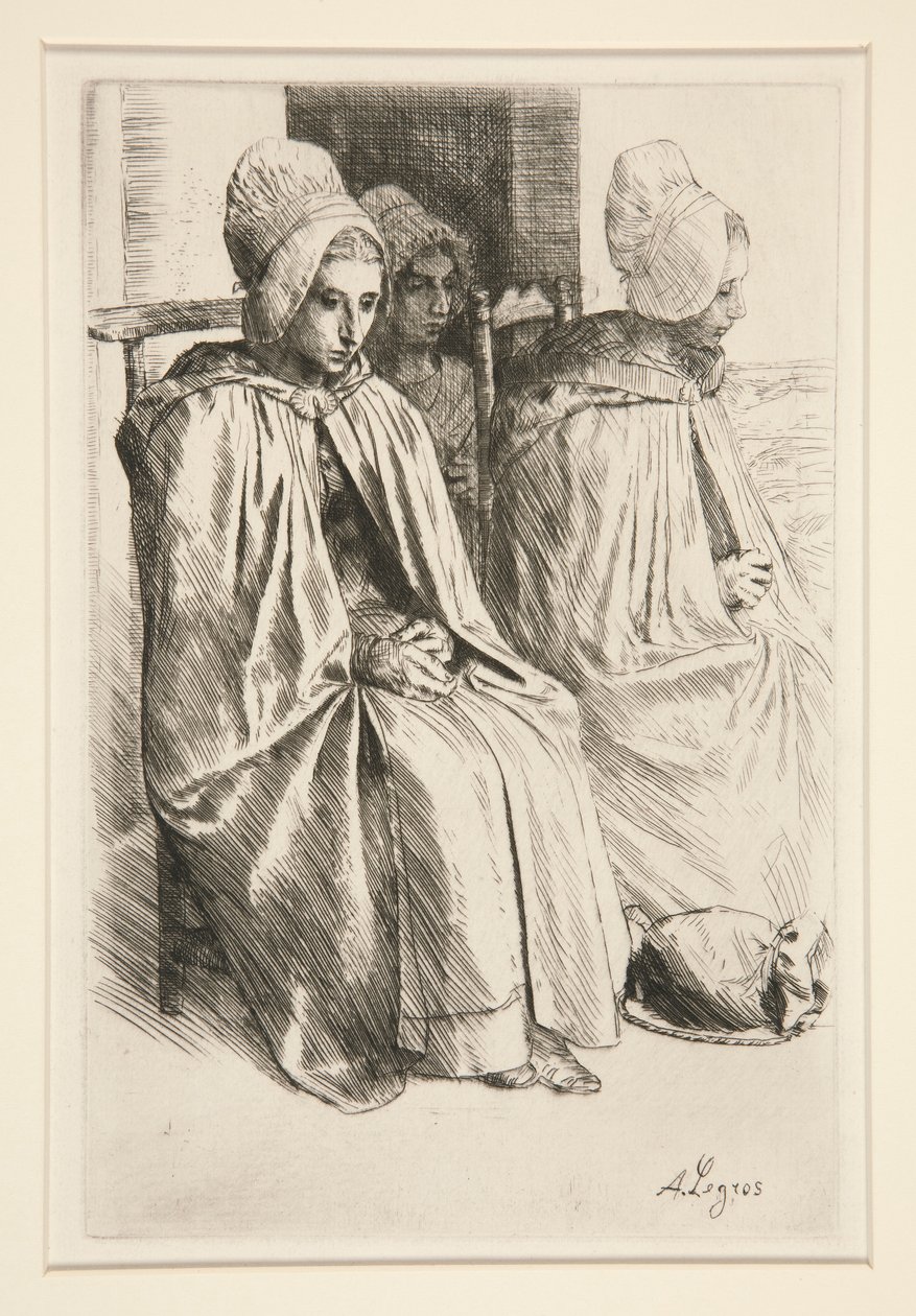 Bondekvinder i Boulogne-kvarteret af Alphonse Legros