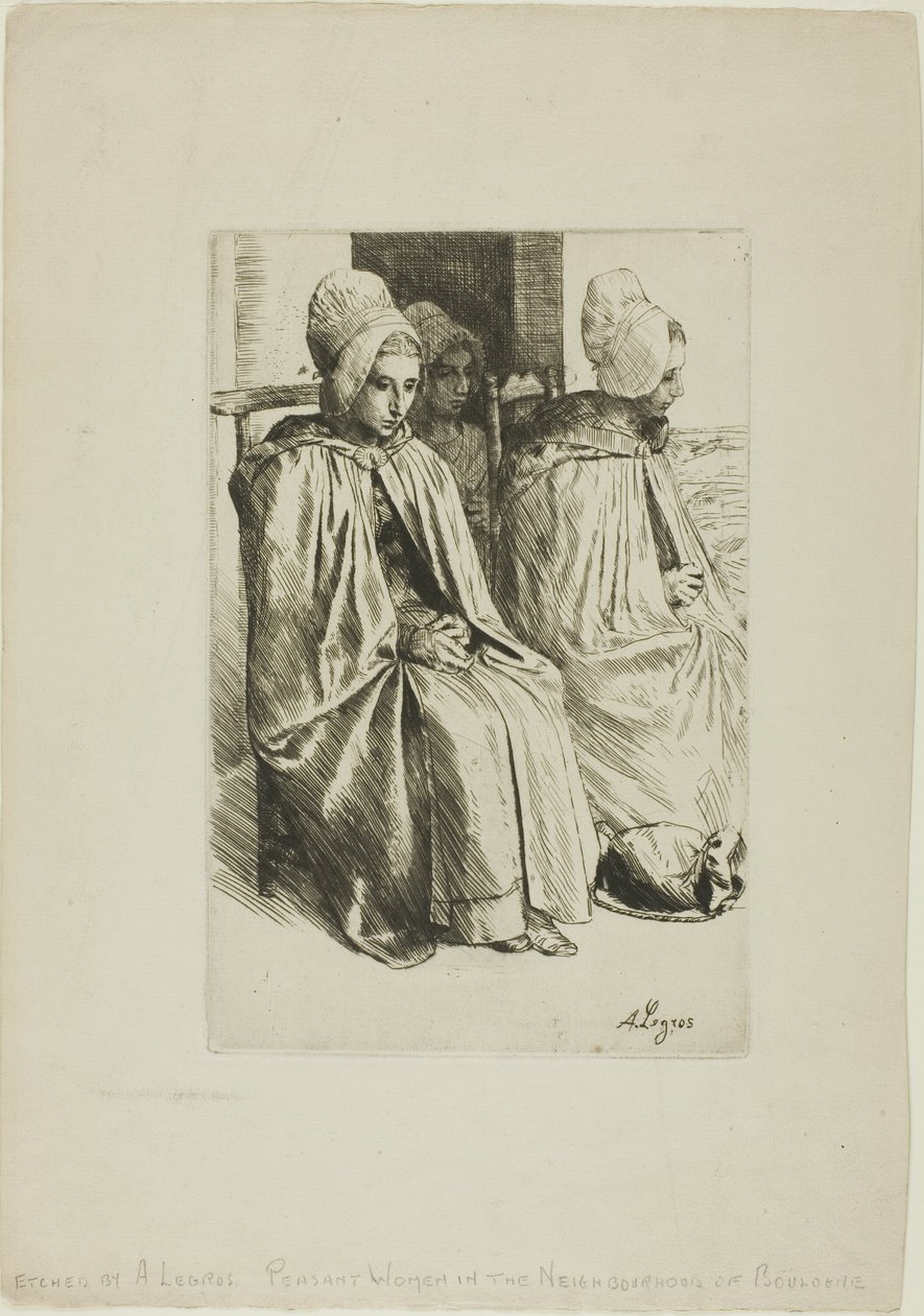 Bondekvinder fra nærheden af Boulogne af Alphonse Legros