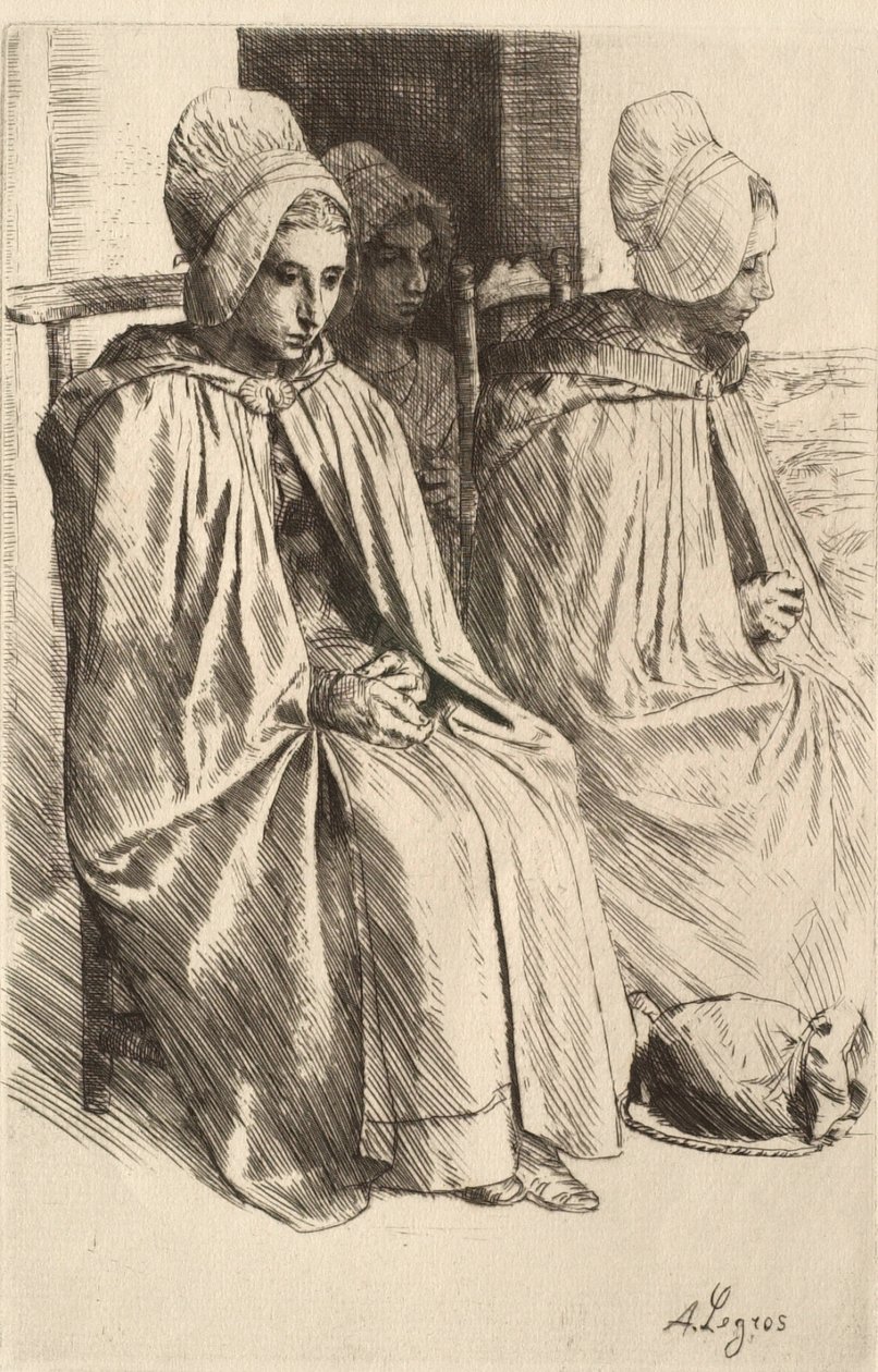 Bondekvinder fra egnen omkring Boulogne af Alphonse Legros