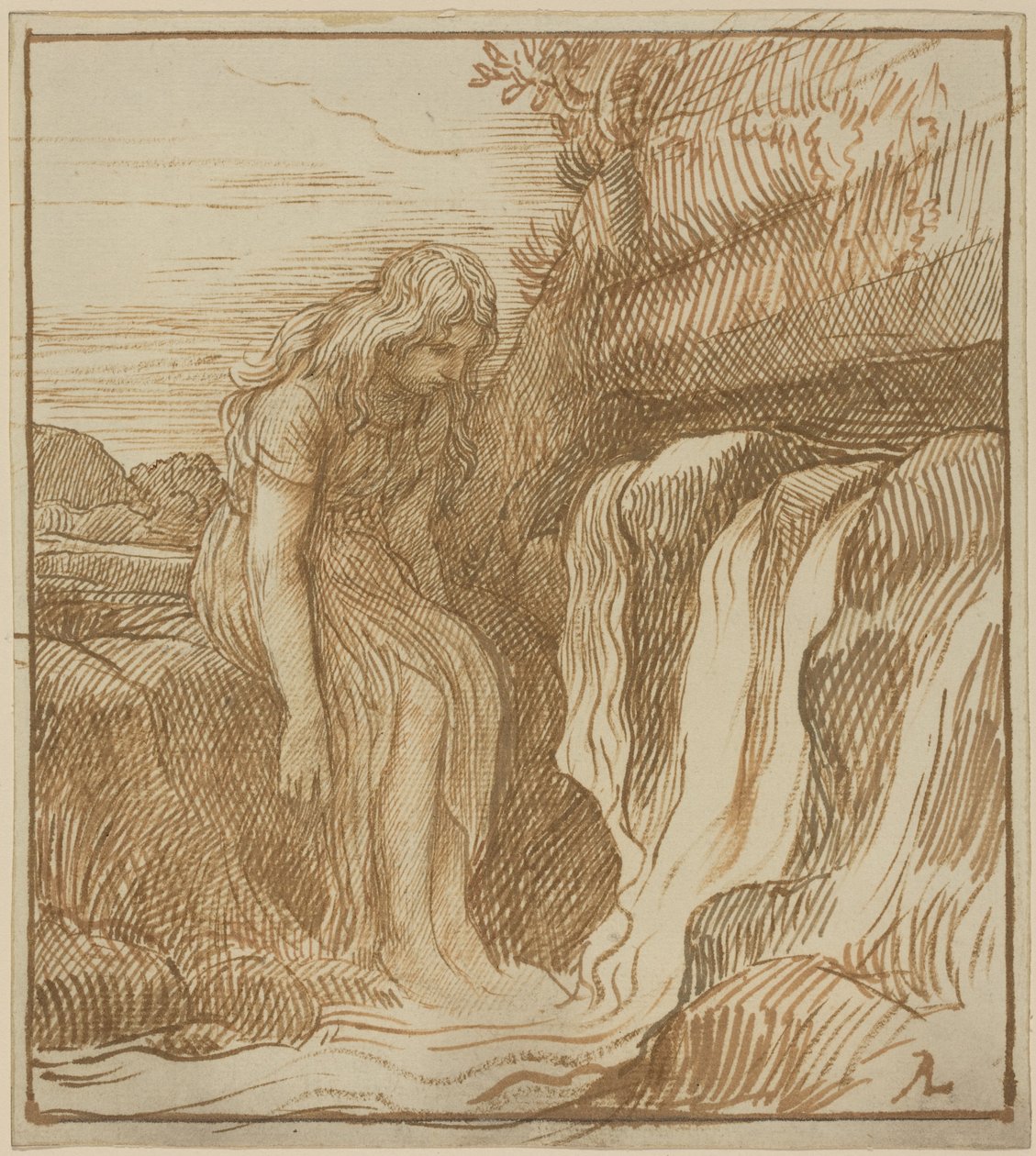 Bonde ved kilden af Alphonse Legros