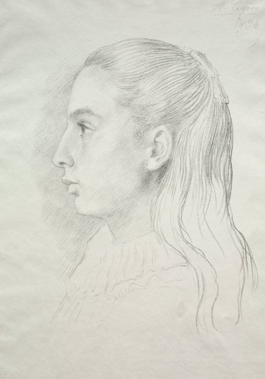 Portræt af frøken Nora E. Legros af Alphonse Legros