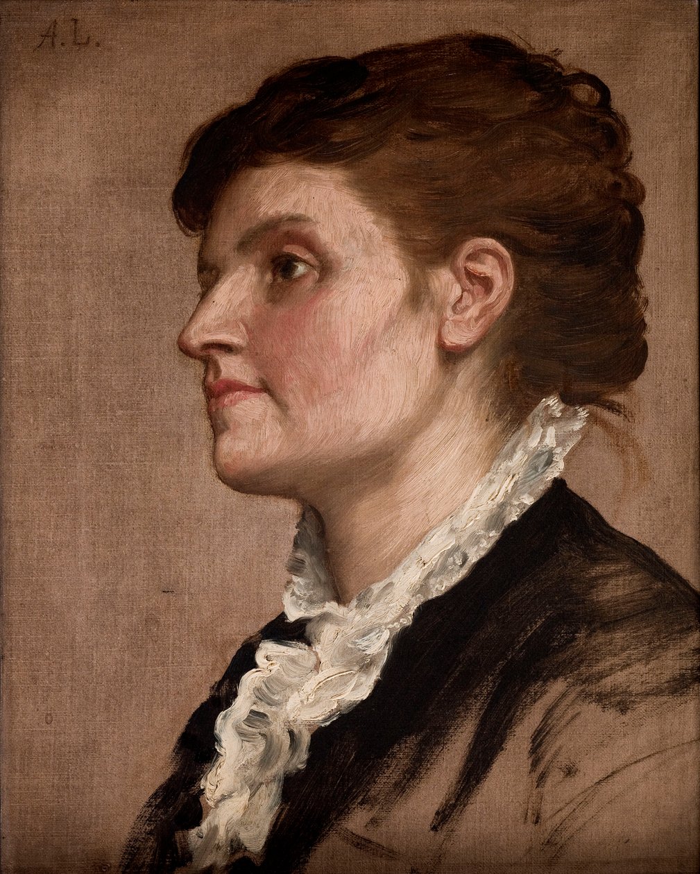 Portræt af en kvinde af Alphonse Legros