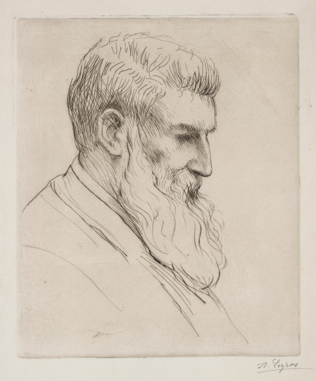 Portræt af Craibe Angus af Alphonse Legros