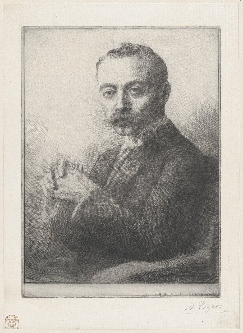 Portræt af Edward D. Adams, 1892. af Alphonse Legros