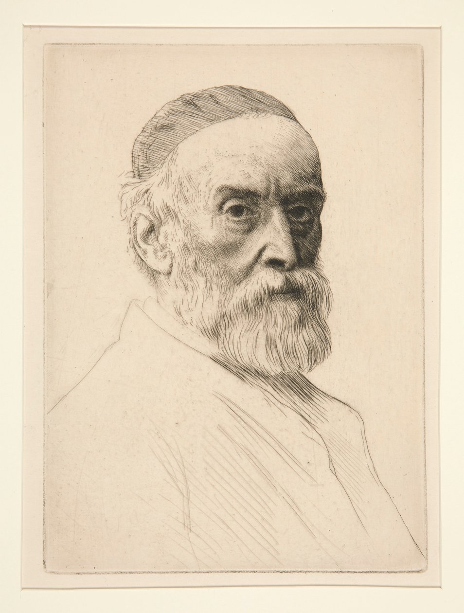 Portræt af G.F. Watt (R.A.) af Alphonse Legros