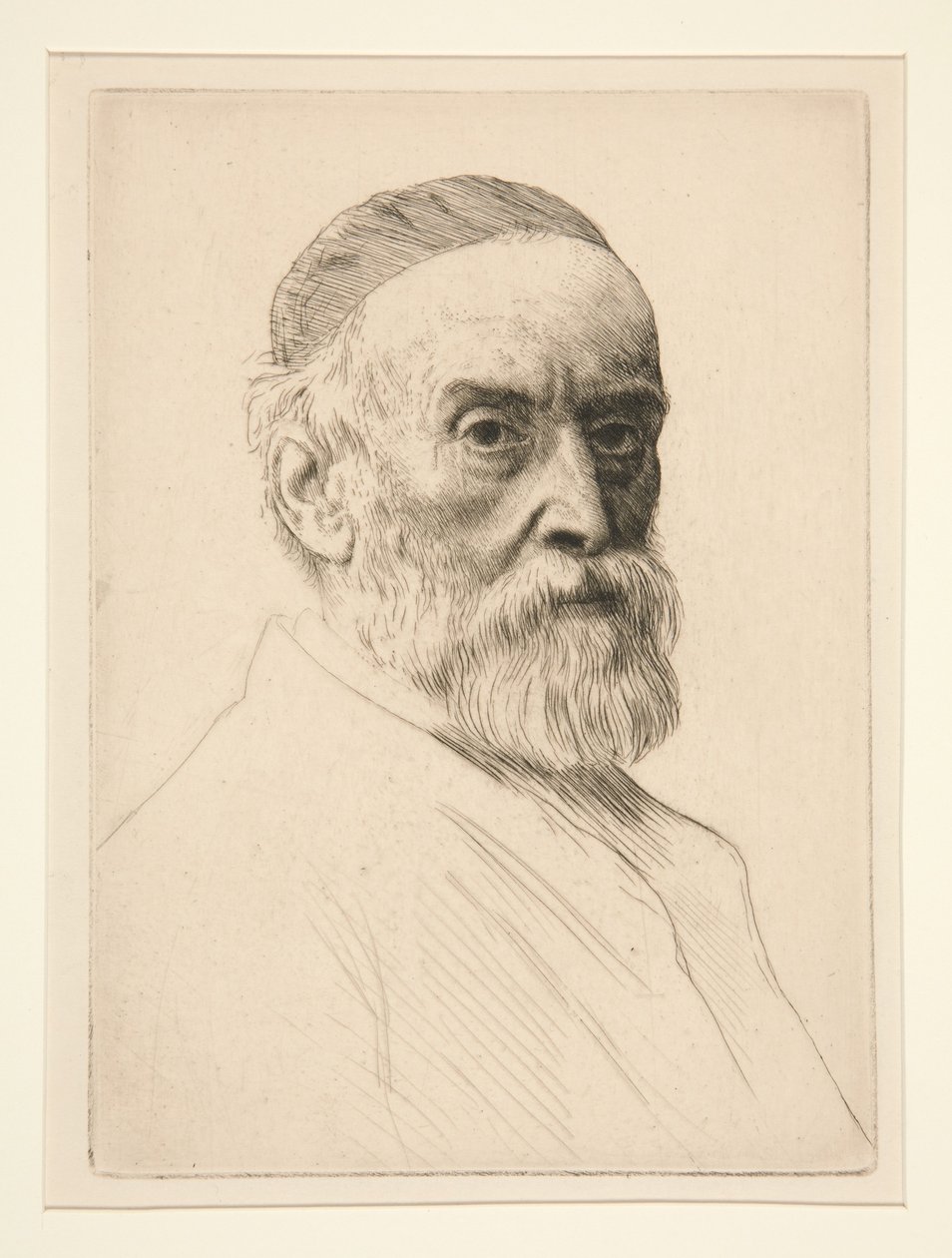 Portræt af G.F. Watts (R.A.) af Alphonse Legros