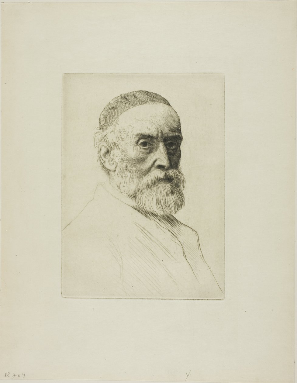 Portræt af G. F. Watts, R.A. af Alphonse Legros