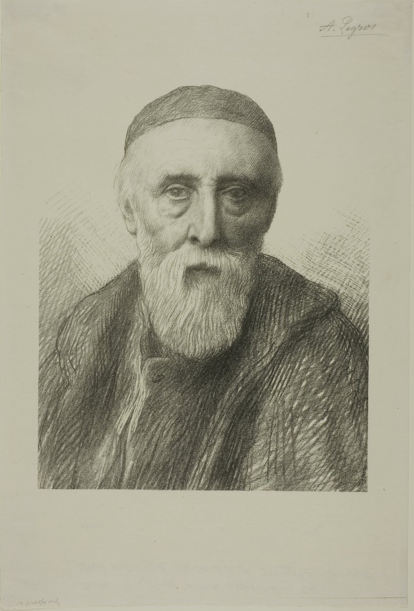 Portræt af G. F. Watts, R. A., anden plade af Alphonse Legros