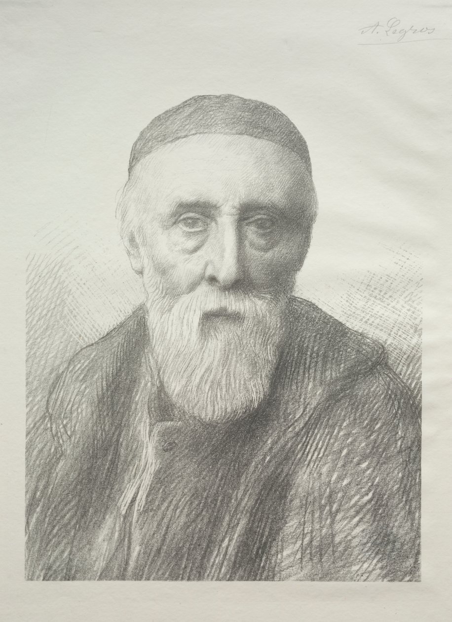 Portræt af George Frederic Watts (2. plade) af Alphonse Legros