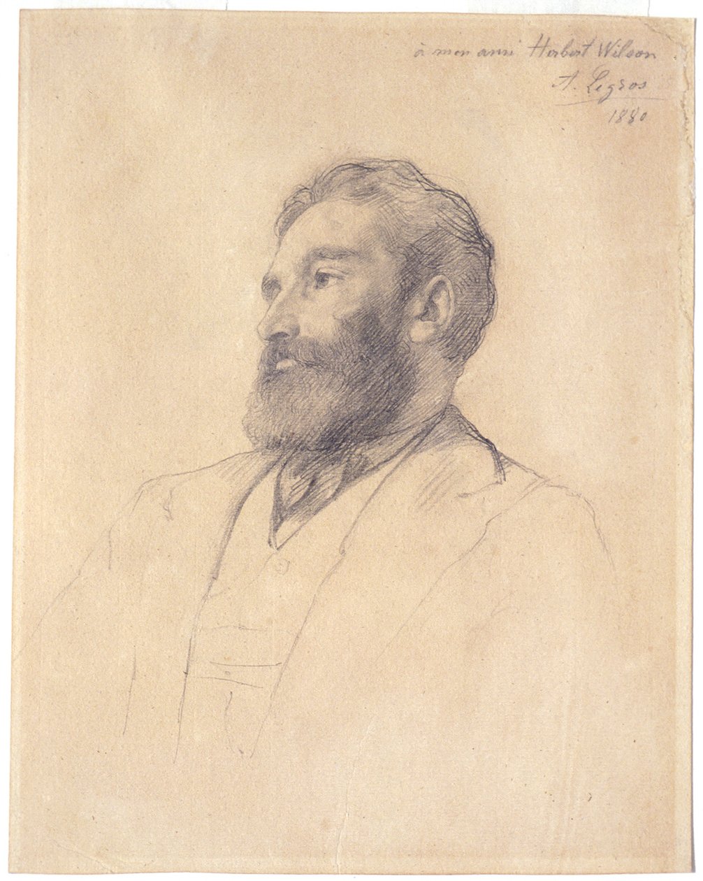 Portræt af Herbert Wilson af Alphonse Legros