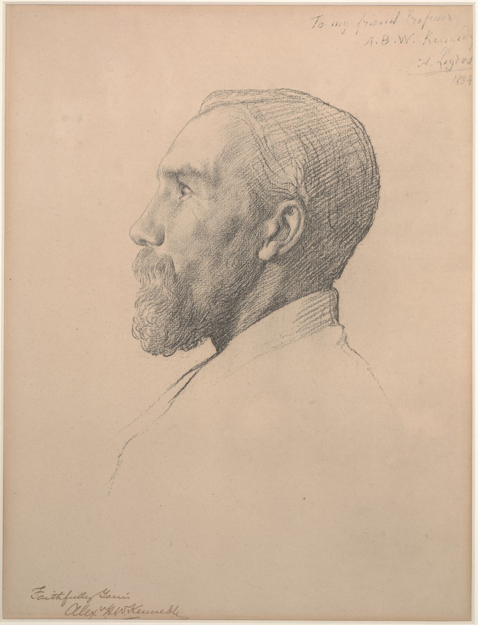 Portræt af professor Alexander Kennedy af Alphonse Legros