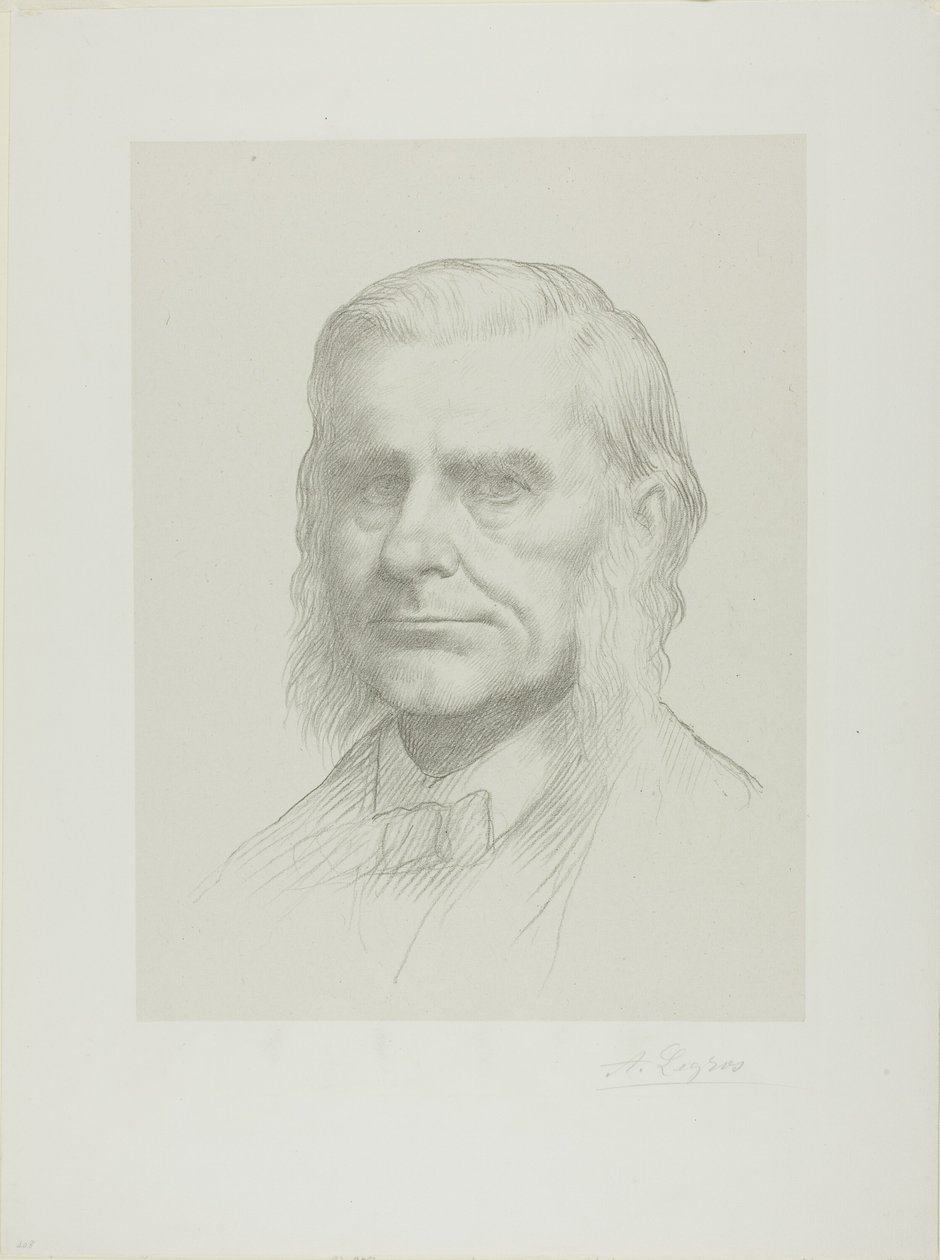 Portræt af professor Huxley af Alphonse Legros