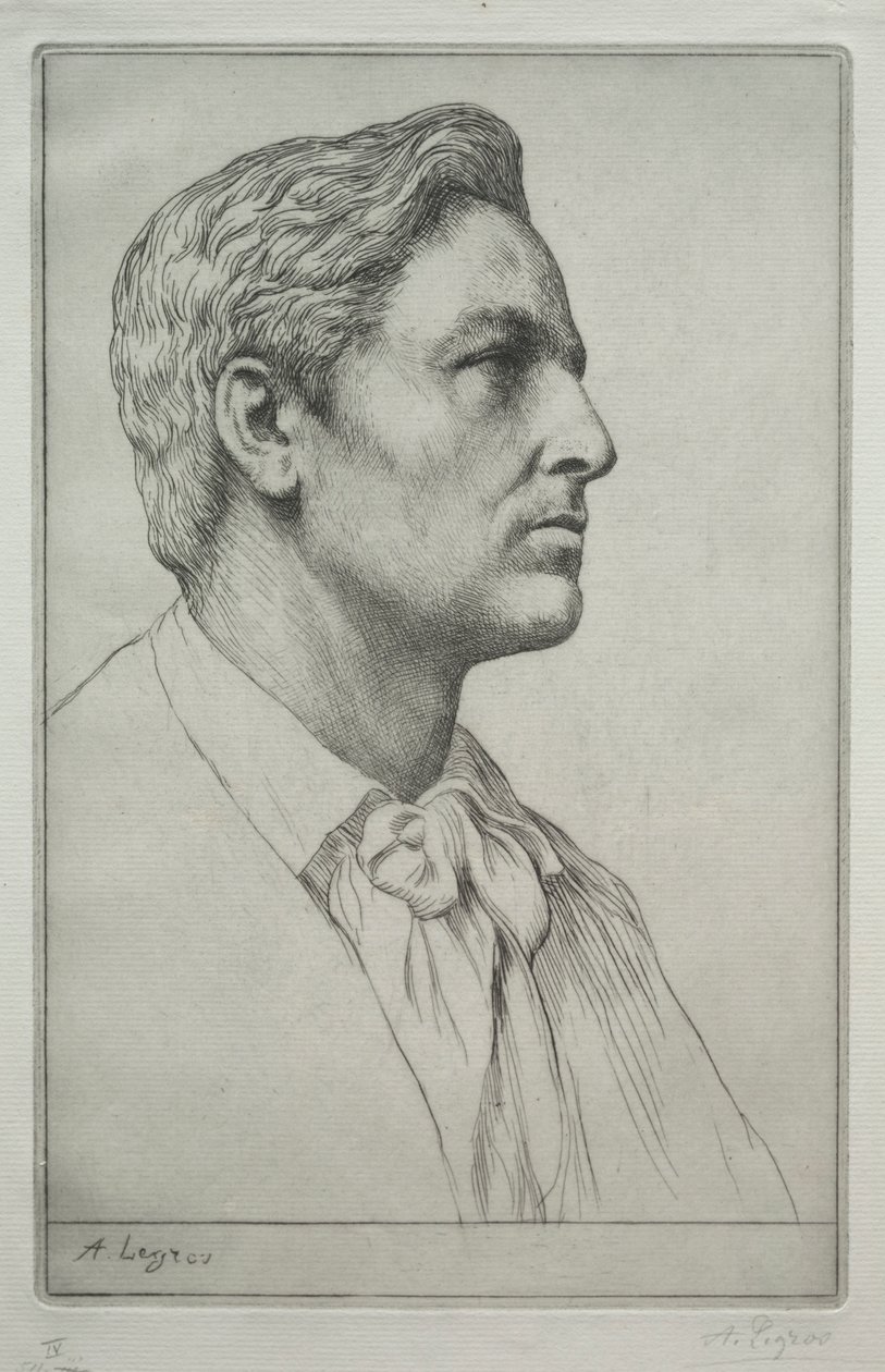 Portræt af Sir Charles Holroyd. af Alphonse Legros