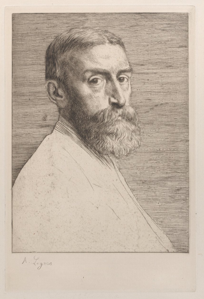 Portræt af Sir Edward John Poynter, 1877. af Alphonse Legros