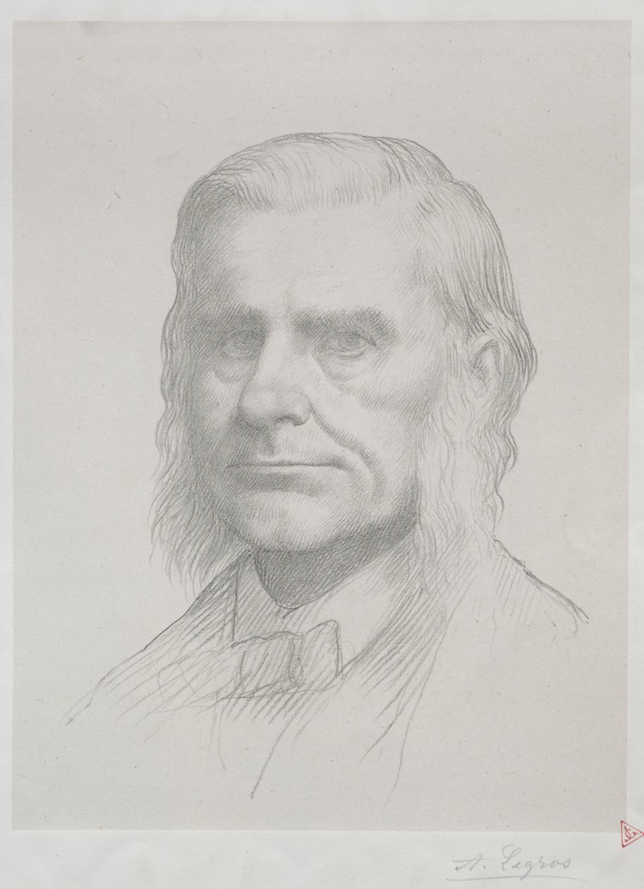Portræt af Thomas Huxley 2. plade. af Alphonse Legros