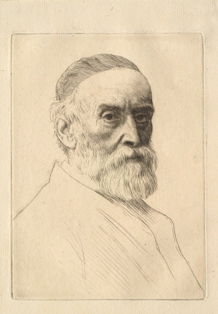 Portræt af maleren G. F. Watts (1817–1904) af Alphonse Legros
