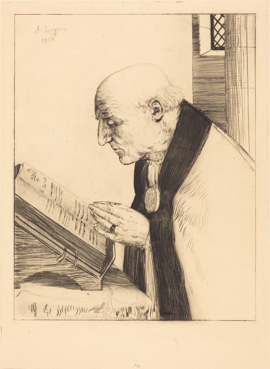 Oplæsning af dagens gudstjeneste (La lecture de l