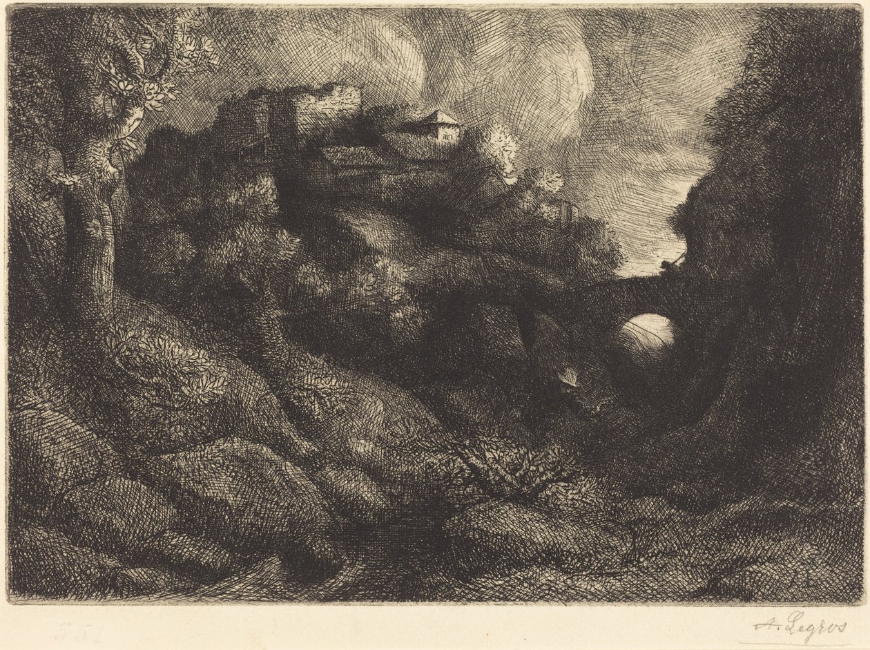 Remembrance of Italy (Minder fra Italien) af Alphonse Legros