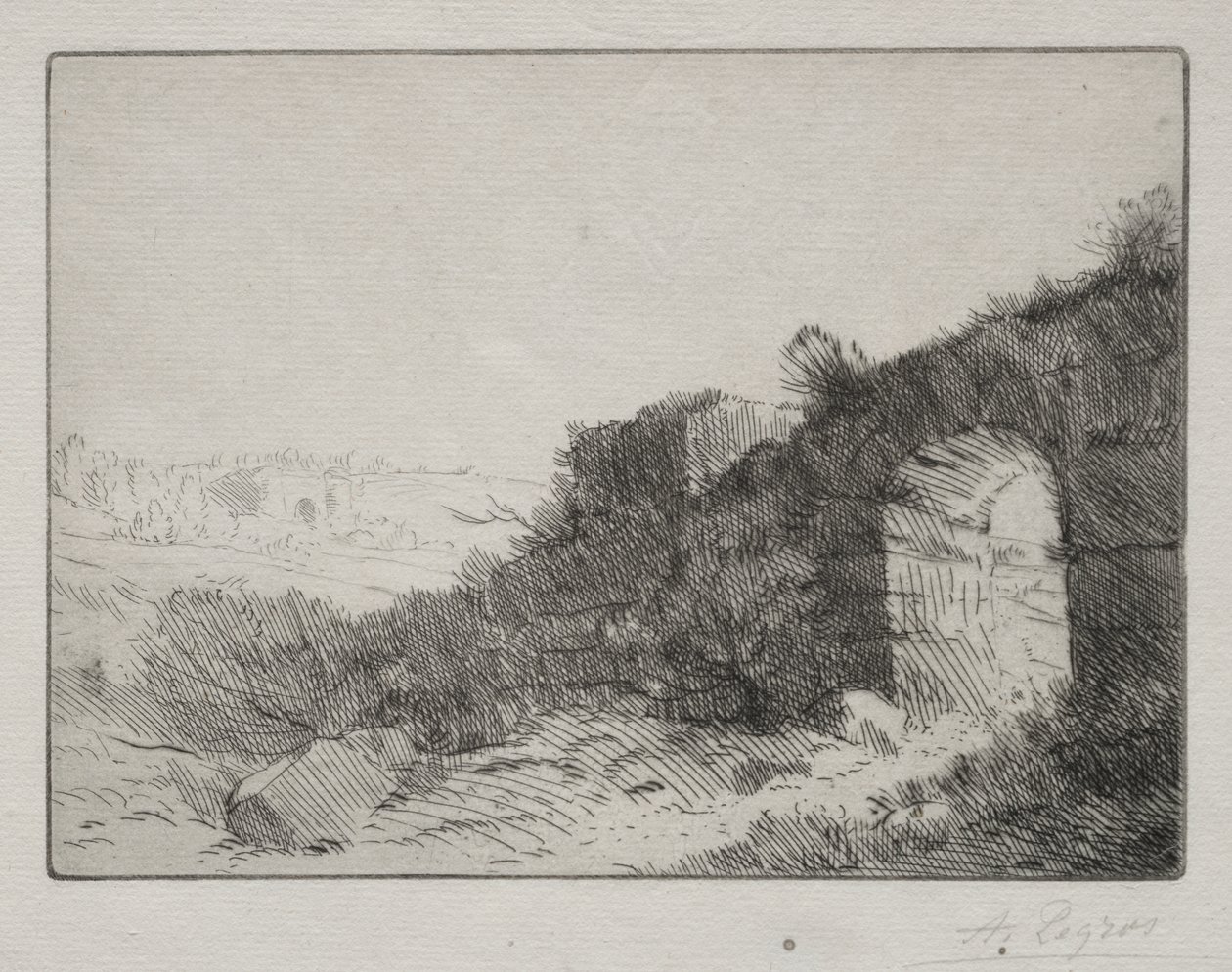 romerske ruiner af Alphonse Legros
