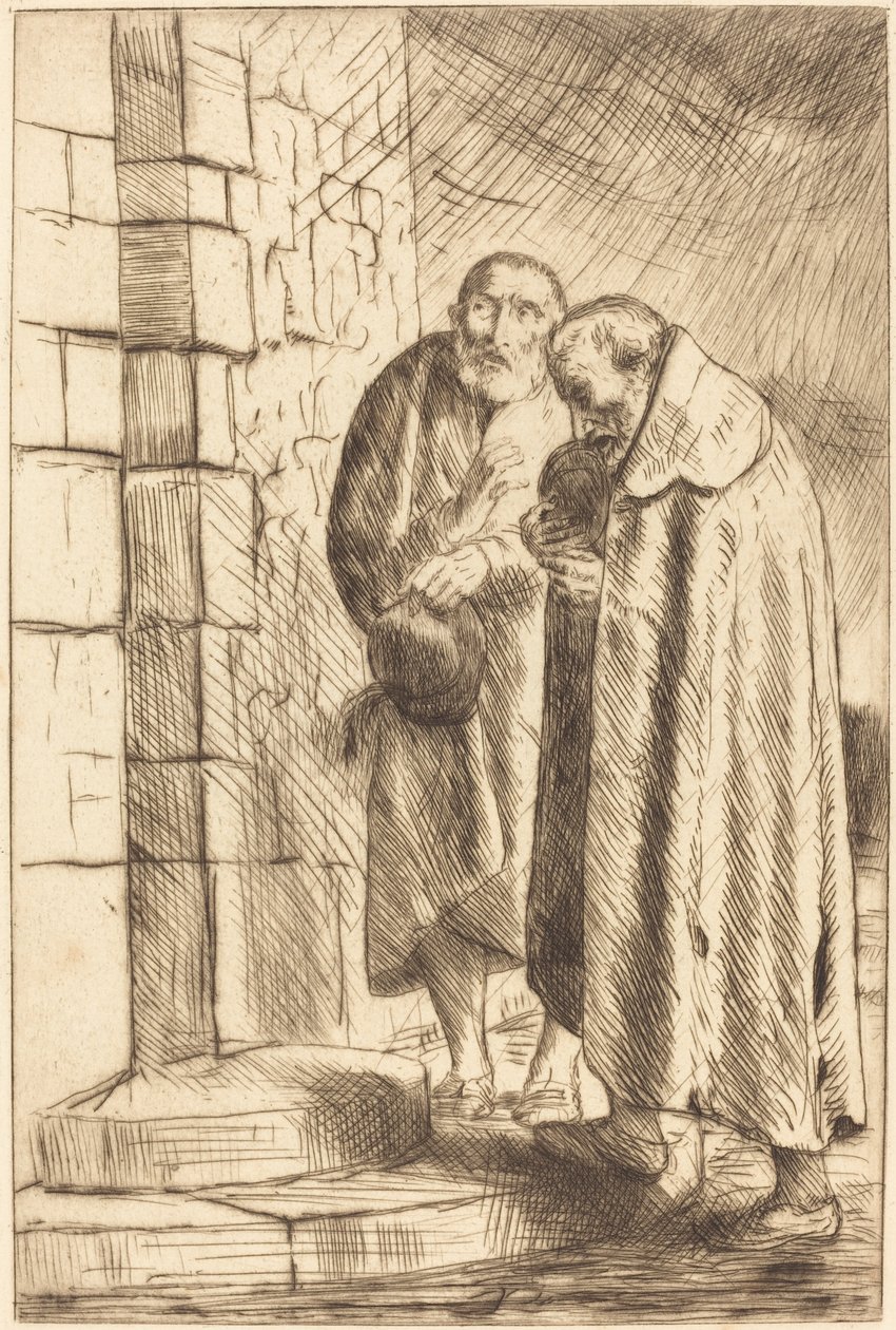 Sankt Peter og Sankt Paul i døren til M. Richard (St. Pierre et St. Paul a la porte de M. Richard af Alphonse Legros