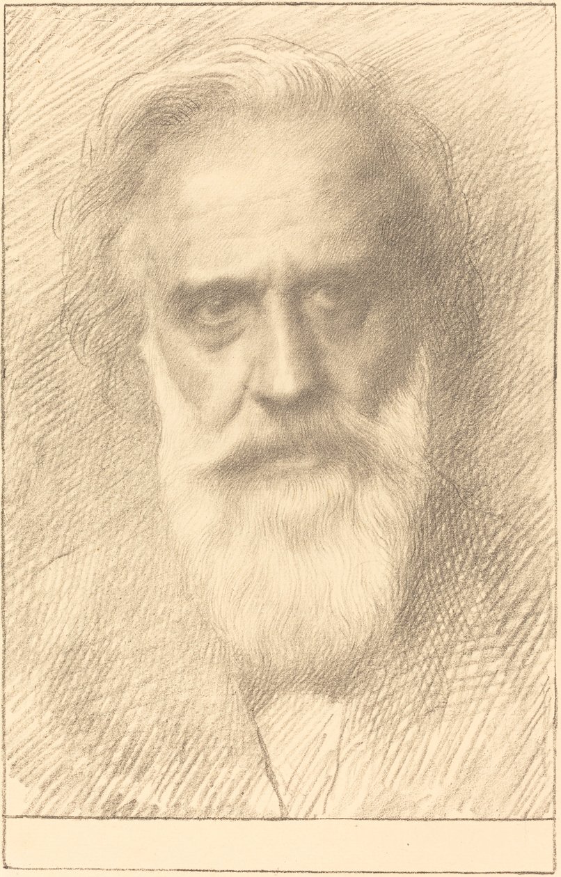 Selvportræt. af Alphonse Legros