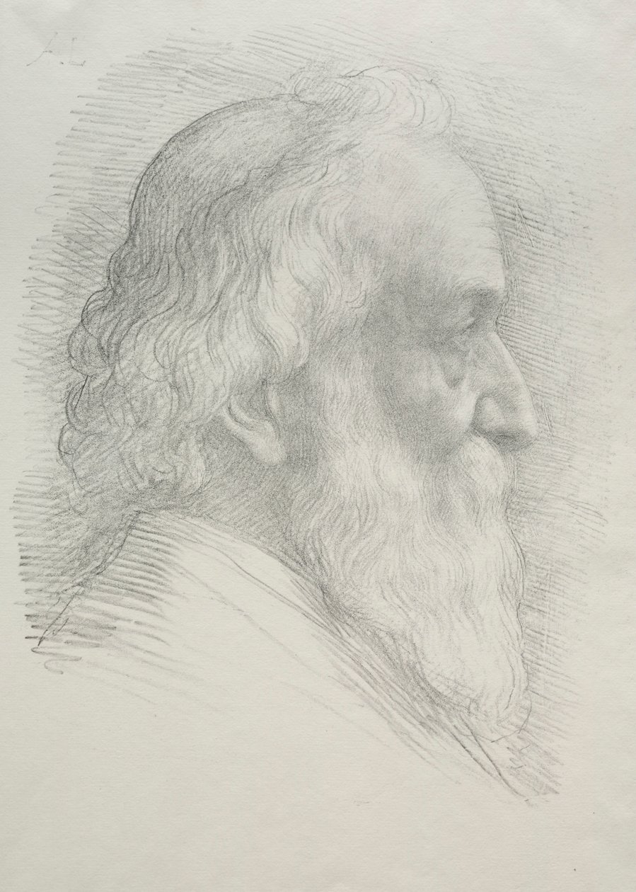 Selvportræt 10. plade. af Alphonse Legros