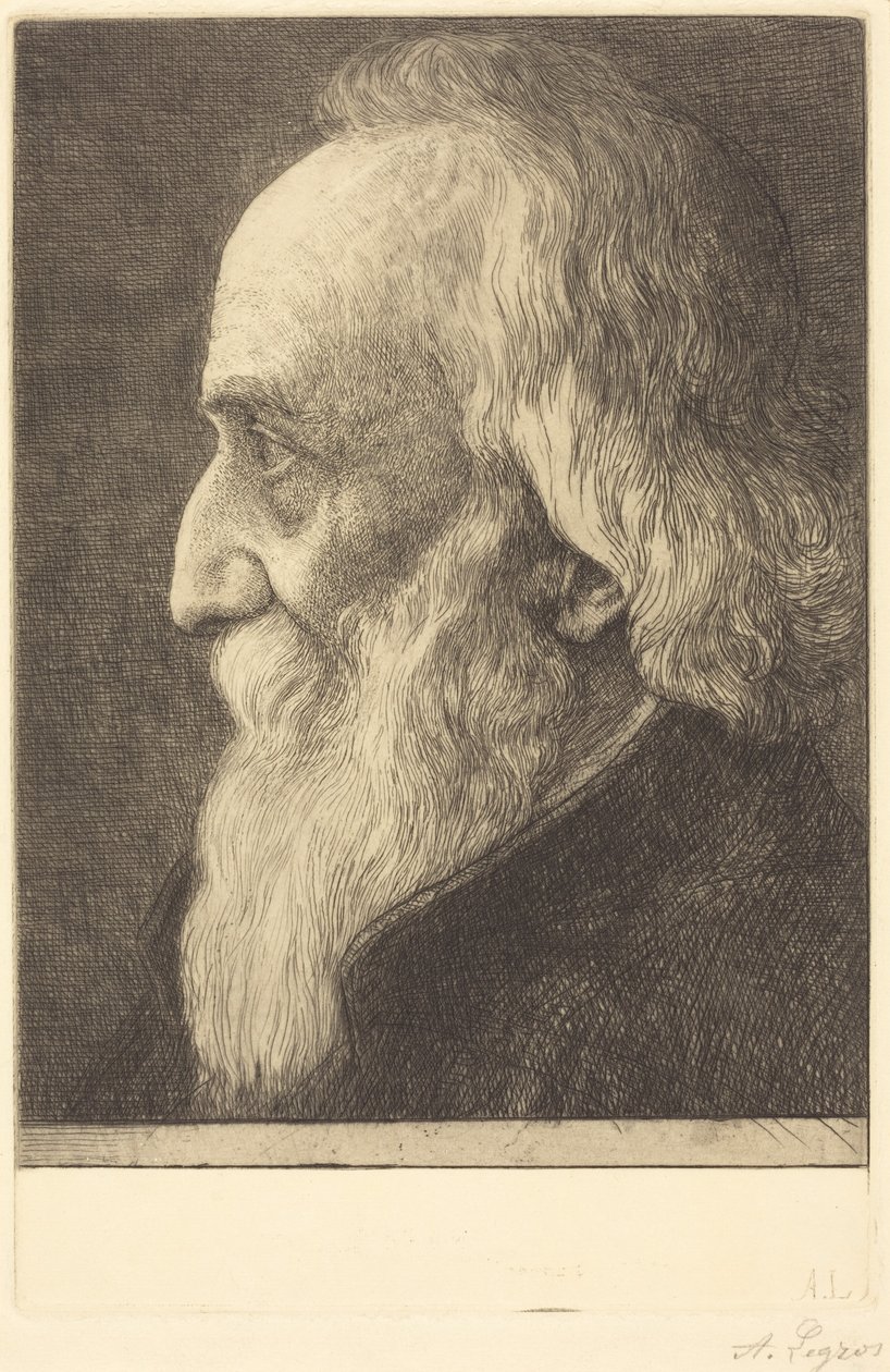 Selvportræt, 13. tavle af Alphonse Legros