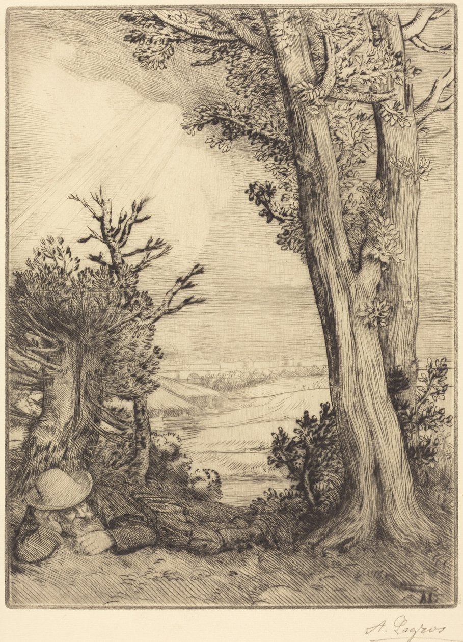 Siesta på landet (Siesta på landet) af Alphonse Legros
