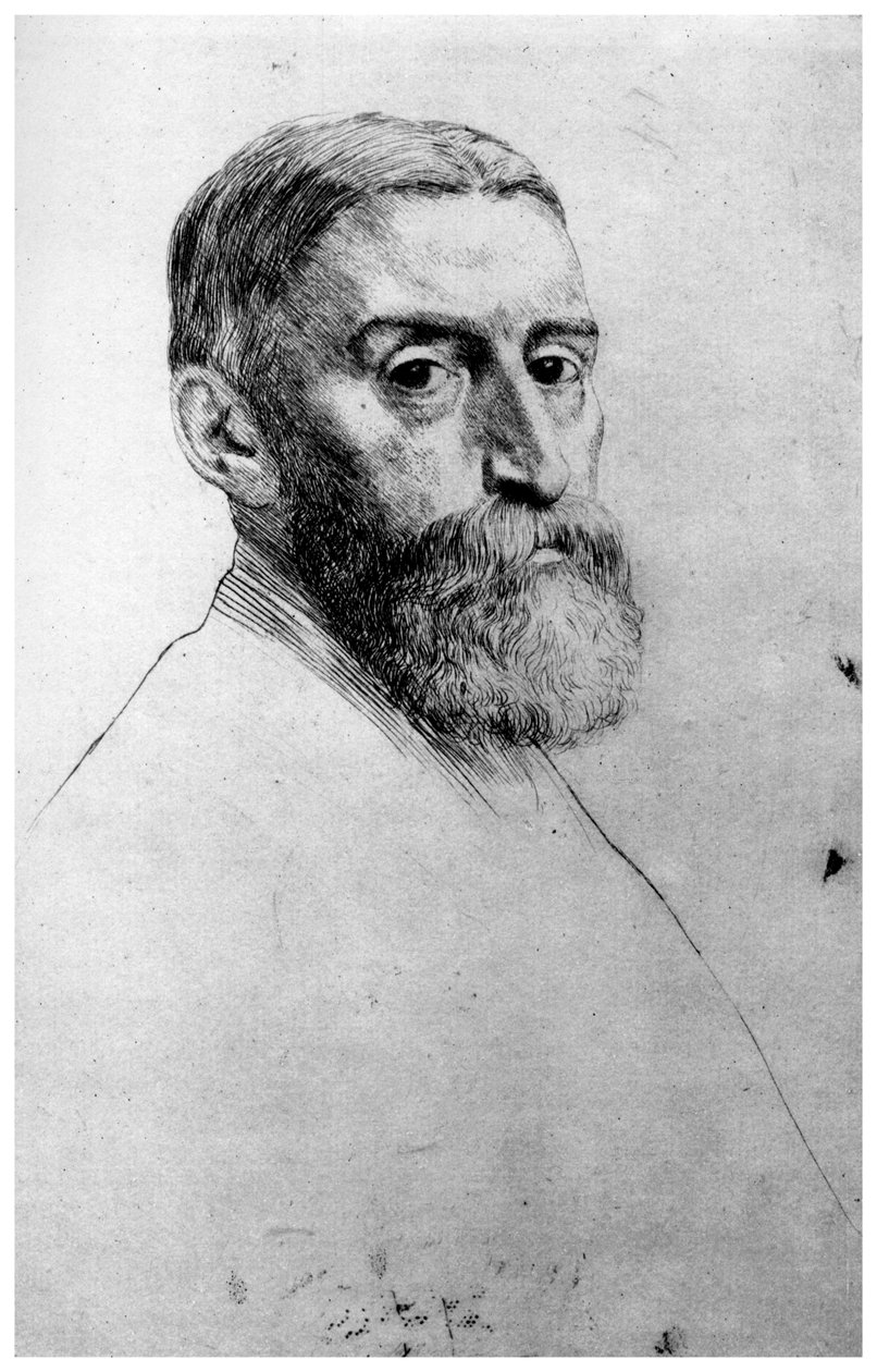 Sir E Poynter, c1860-1910 1924 af Alphonse Legros