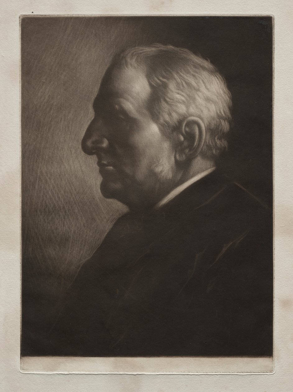 Sir Francis Seymour Haden. af Alphonse Legros