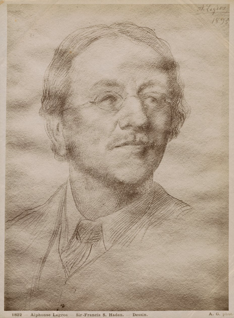 Sir Francis Seymour Haden Junior, 1895 (guldspids på papir) (se også 414598) af Alphonse Legros