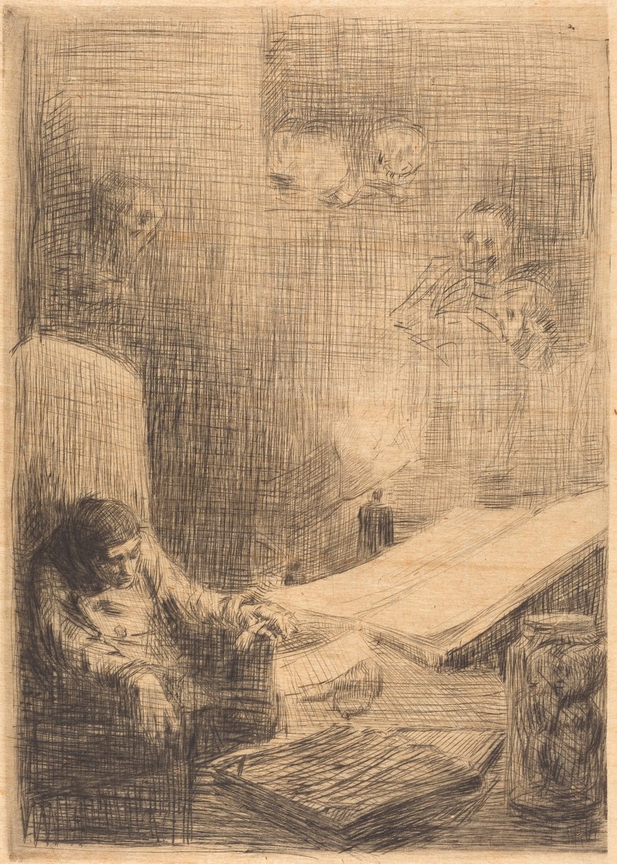 Sovende Lærd af Alphonse Legros