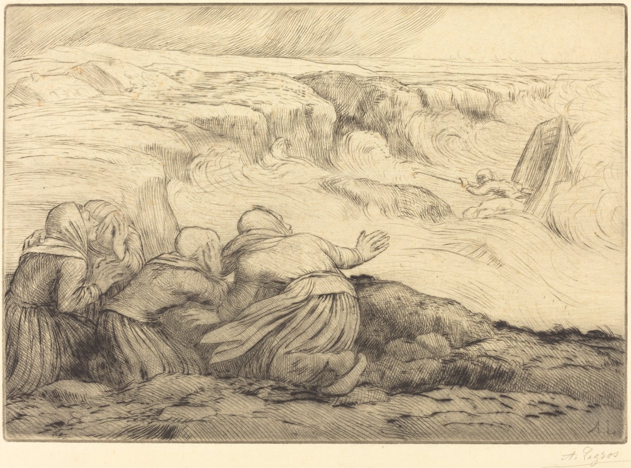 Lille båd i fare Barque en fare. af Alphonse Legros
