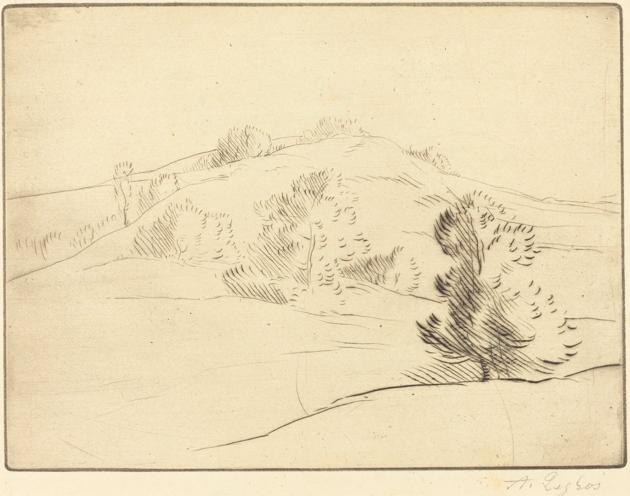 Lille bakke (Le coteau) af Alphonse Legros