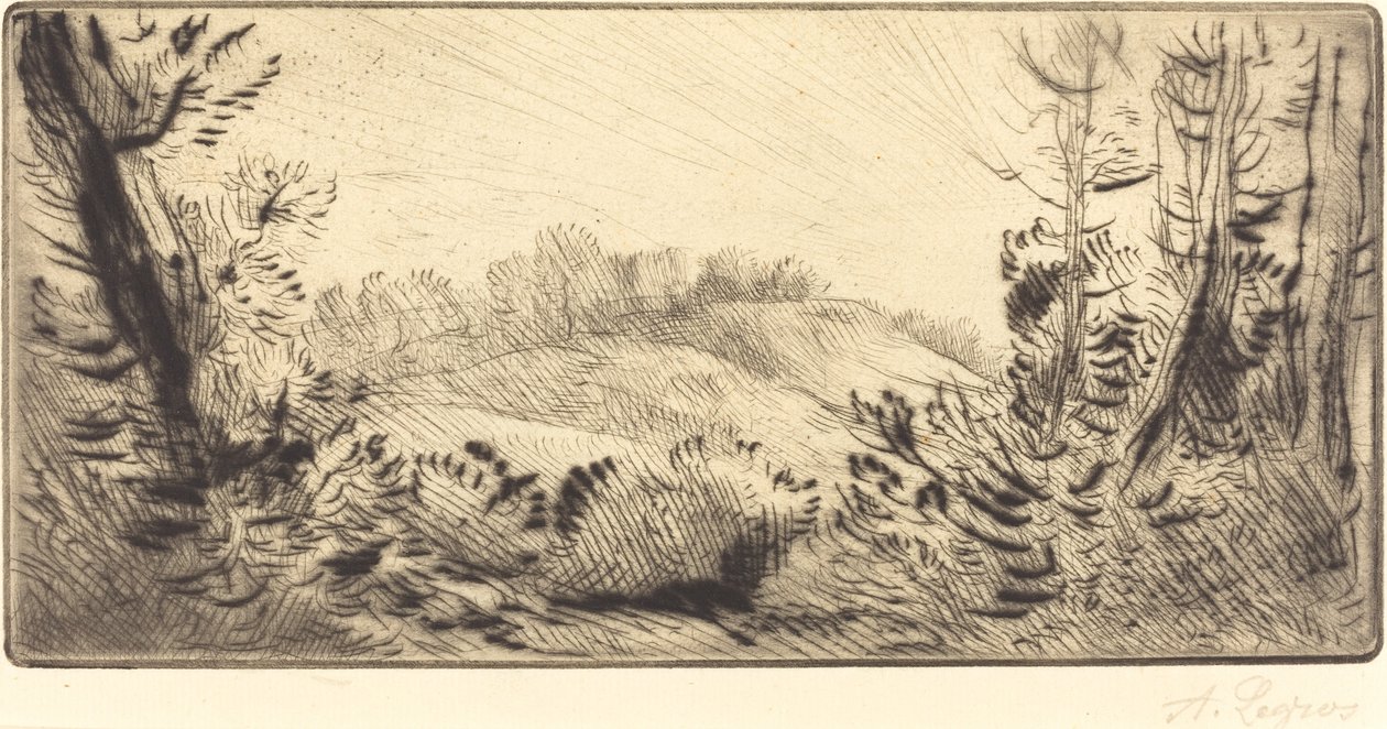 Lille bakke Le coteau. af Alphonse Legros