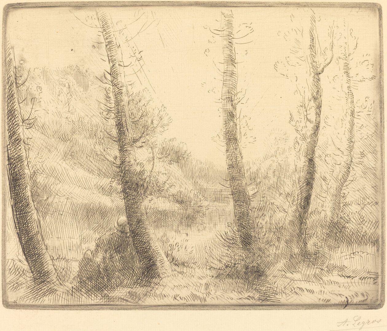 Lille Sø af Alphonse Legros