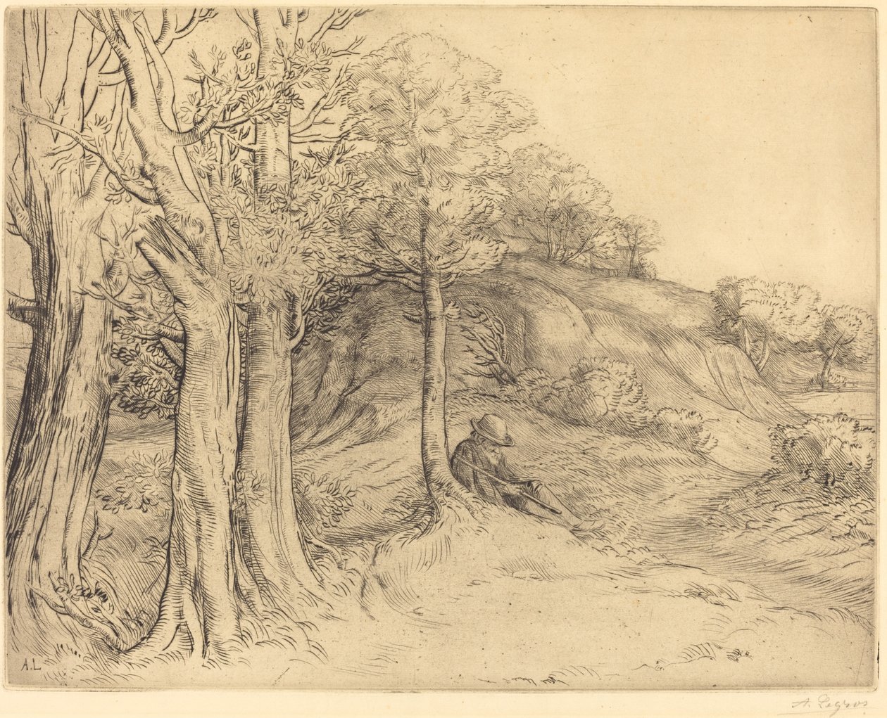 Ensomhed (Ensomhed (Landskab)) af Alphonse Legros