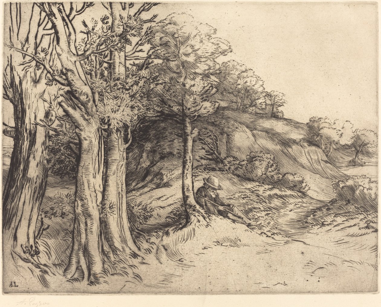 Ensomhed Ensomhed Landskab. af Alphonse Legros