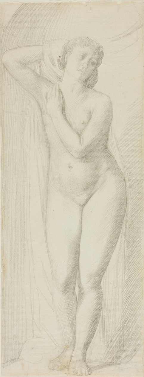 Stående kvindelig nøgenfigur af Alphonse Legros