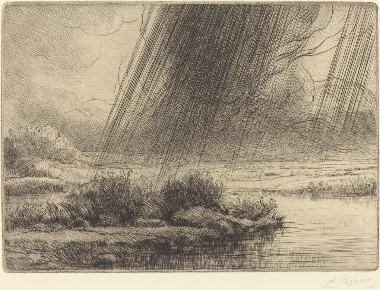 Storm En storm. af Alphonse Legros