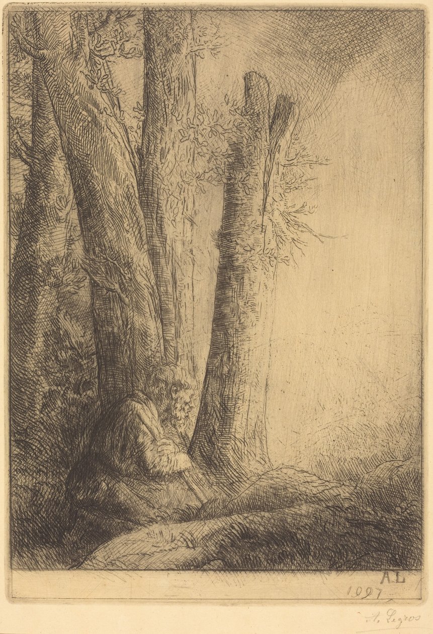 Studie til Den fortabte søn af Alphonse Legros