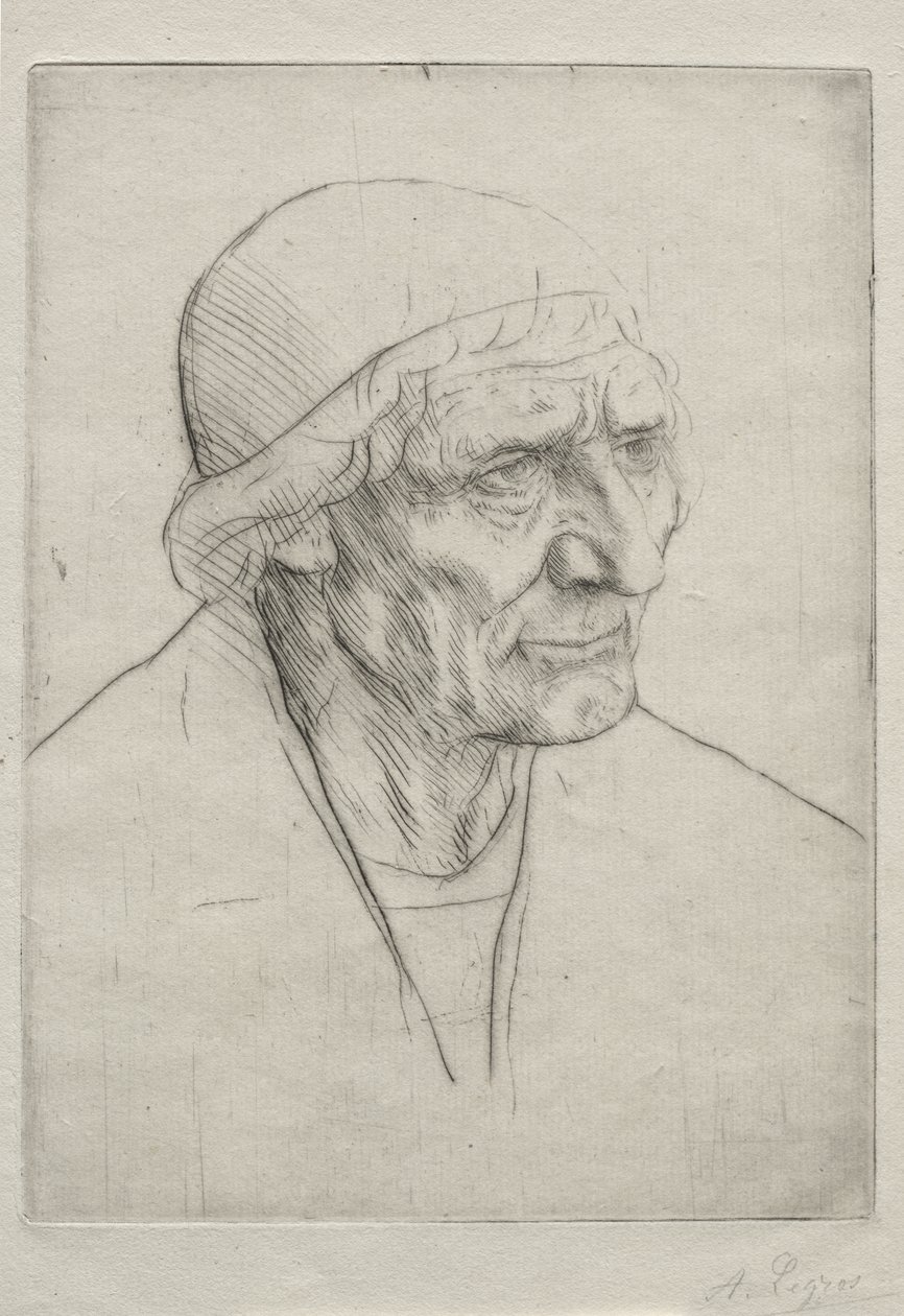Velsignende hoved af Alphonse Legros