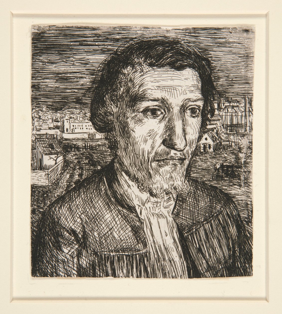 Tete de Charpentier (Charpentiers hoved) af Alphonse Legros