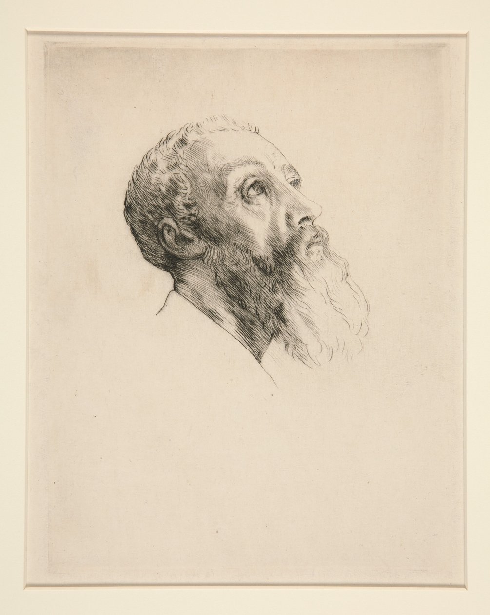 Modelhoved af Alphonse Legros