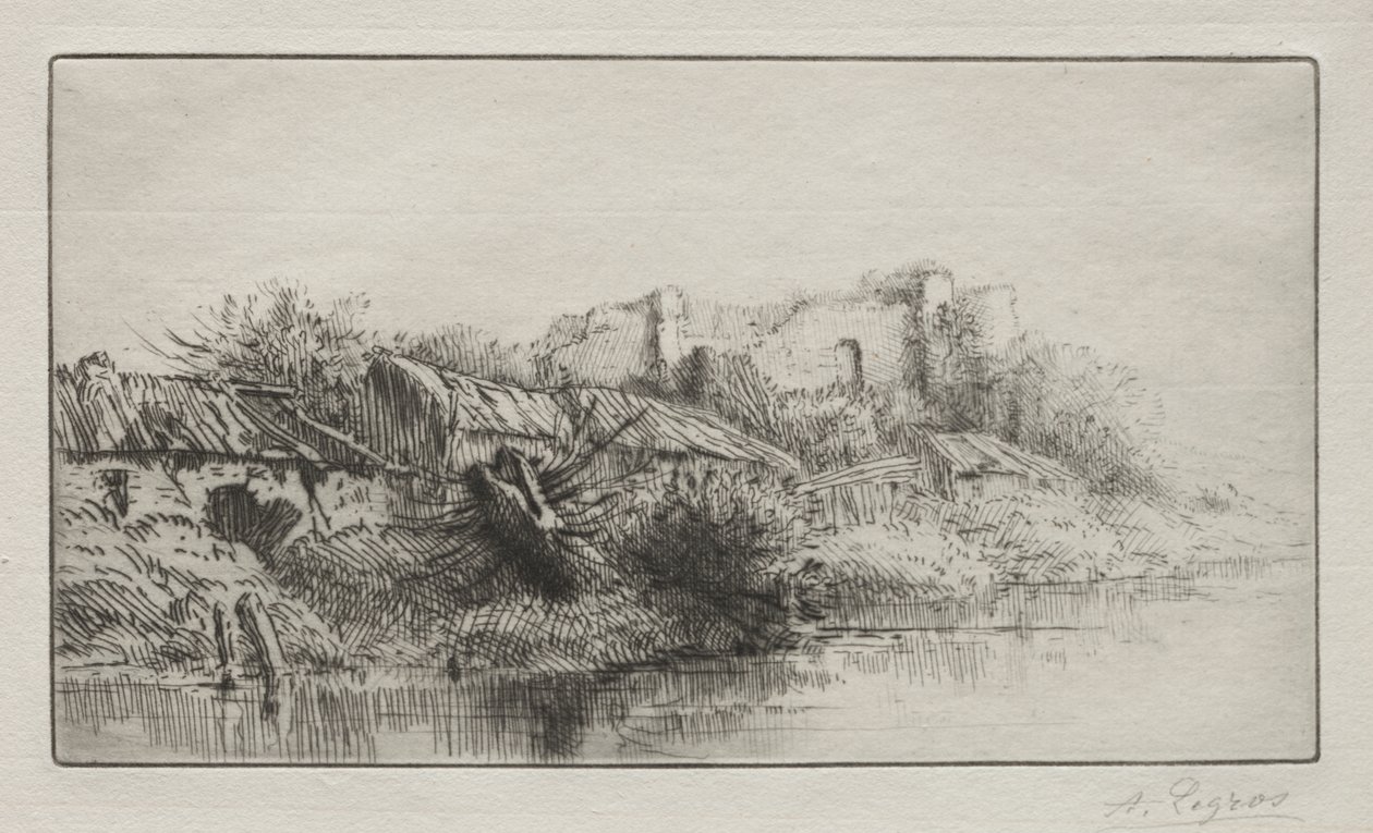 Den forladte landsby af Alphonse Legros