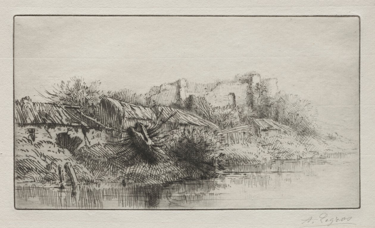 Den forladte landsby. af Alphonse Legros